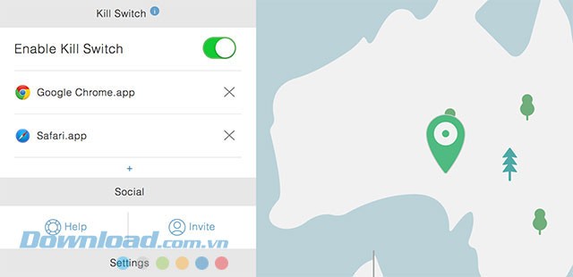 Tính năng Kill Switch hữu ích của NordVPN cho Mac
