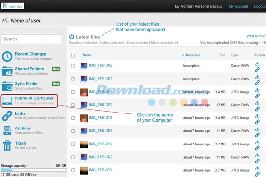 Norman Personal Backup