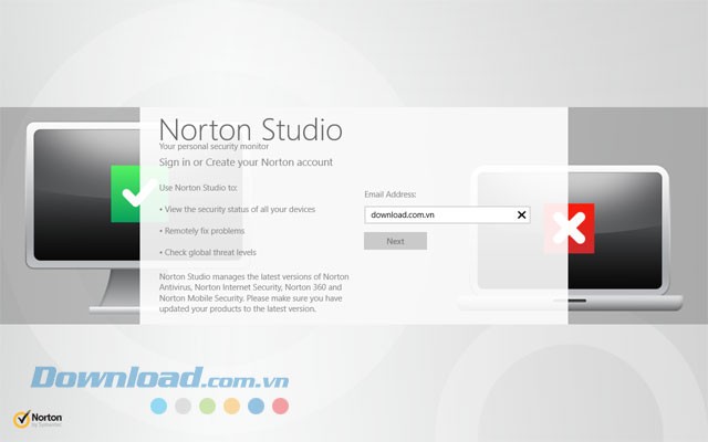 Đăng nhập tài khoản Norton
