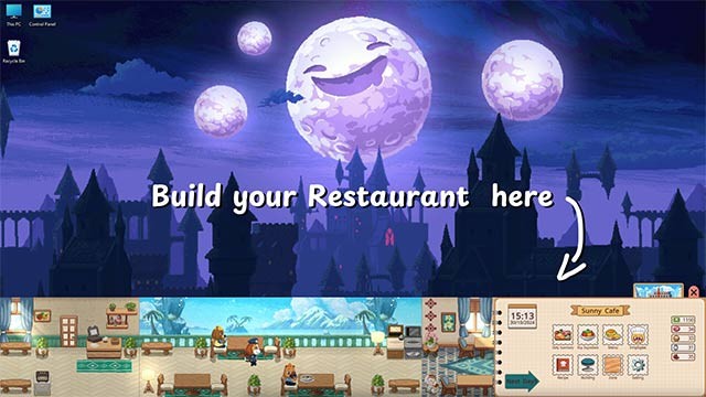Not Monday Cafe là trò chơi quản nhà hàng nhàn rỗi ngay trên màn hình máy tính
