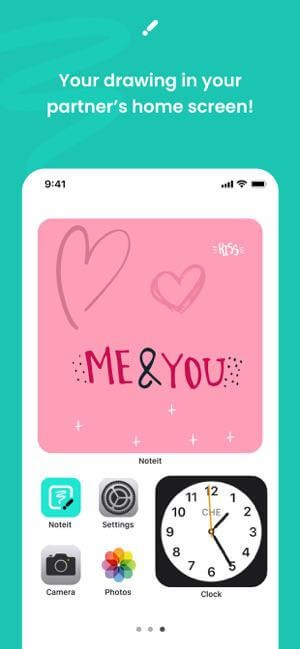 Noteit cho bạn vẽ trên màn hình Home của bạn bè