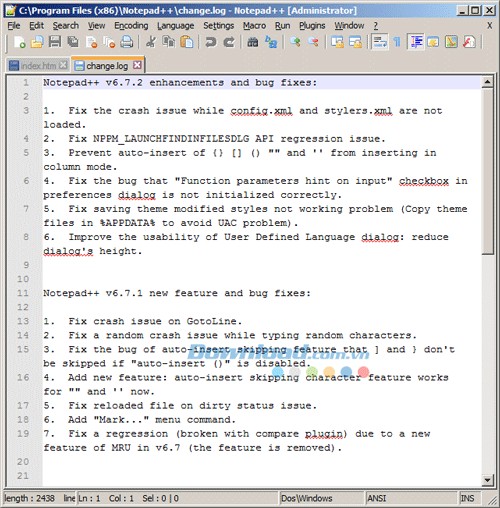 Notepad++ trên Windows
