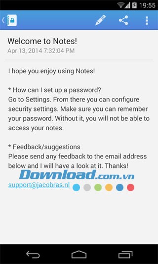 Notes cho Android