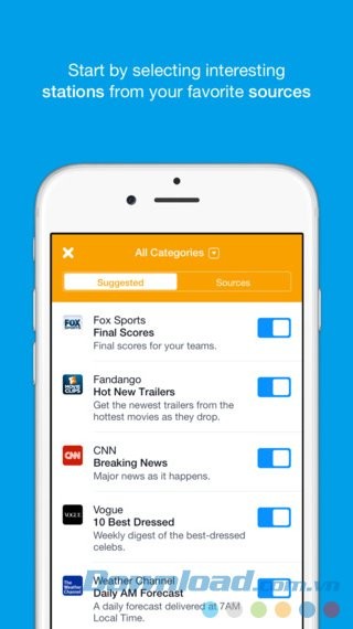 Chọn kênh thông tin yêu thích