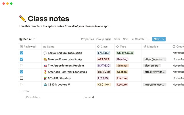 Sử dụng template để tạo ghi chú, danh sách công việc... thật bắt mắt