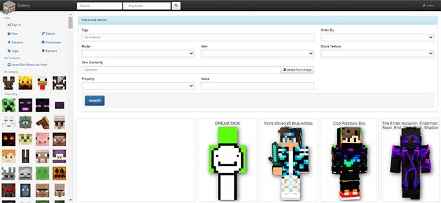 Nova Skin cung cấp tùy chọn chỉnh sửa và các mẫu đa dạng