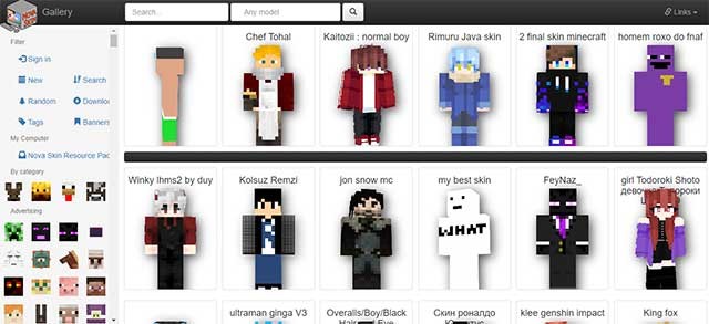 Kho skin phong phú, đa dạng để bạn lựa chọn và tải về