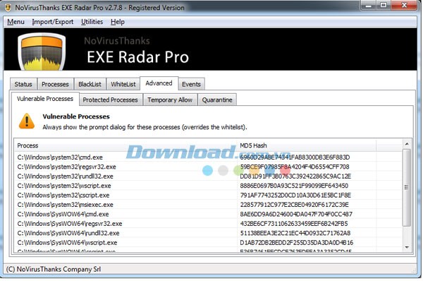 NoVirusThanks EXE Radar Pro