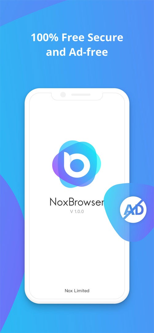 Nox Brower 100% bảo mật và không chứa quảng cáo