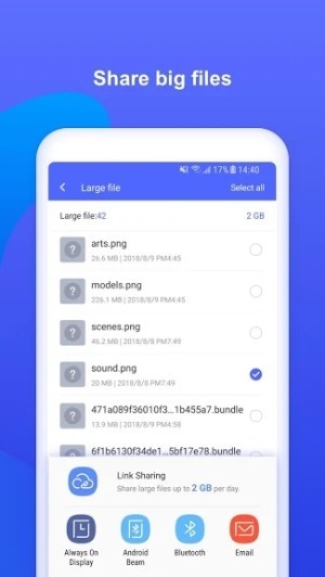 Hỗ trợ chia sẻ những tập tin lớn