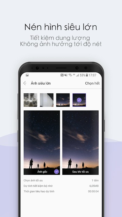 NoxCleaner giúp nén hình ảnh
