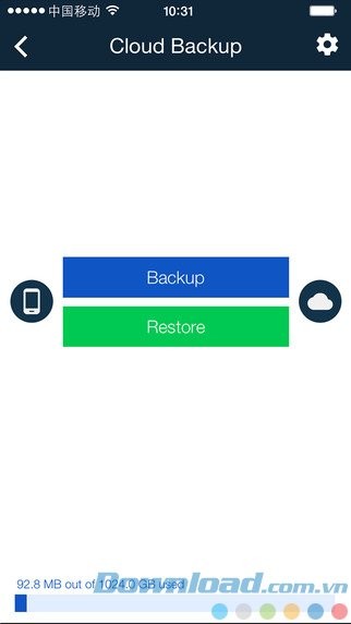 Sao lưu dữ liệu đám mây