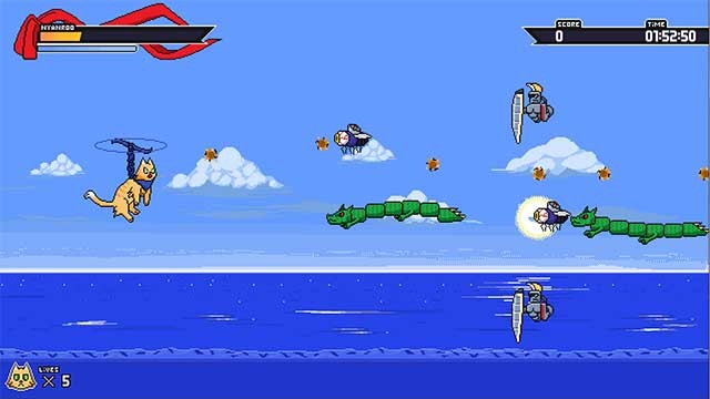 Điều khiển chú mèo anh hùng đi khám phá nhiều môi trường được thiết kế độc đáo