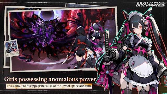 Nhập vai và phiêu lưu cùng các cô gái sở hữu sức mạnh dị thường trong game Nyx Notes