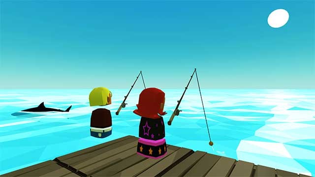 Mở rộng bè với các tấm sàn mới, câu cá để làm thức ăn,...