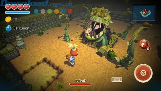 Bắt đầu hành trình đánh bại quái vật Oceanhorn