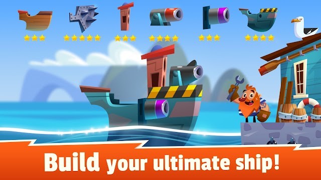 Xây dựng con tàu độc đáo của riêng bạn và sẵn sàng ra khơi để chiến đấu trong game Oceans of Steel