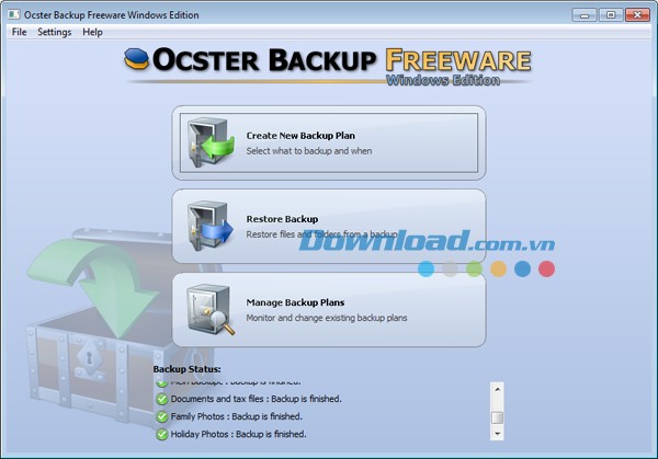 Ocster Backup free