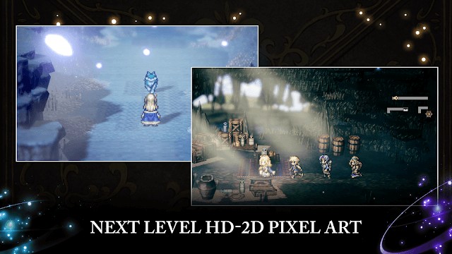 OCTOPATH TRAVELER: CotC được xây dựng với đồ họa pixel HD-2D thế hệ mới