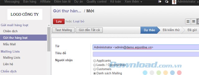 Gửi thư hàng loạt