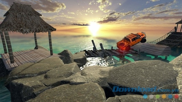 Tìm cách vượt qua các địa hình phức tạp trong game lái xe Off-Road Paradise: Trial 4x4 cho máy tính