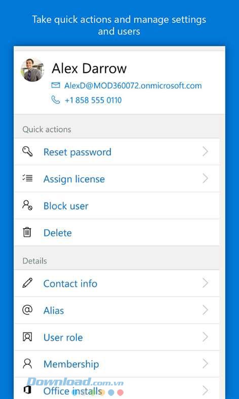 Chỉnh sửa các thông tin và nhiều thao tác