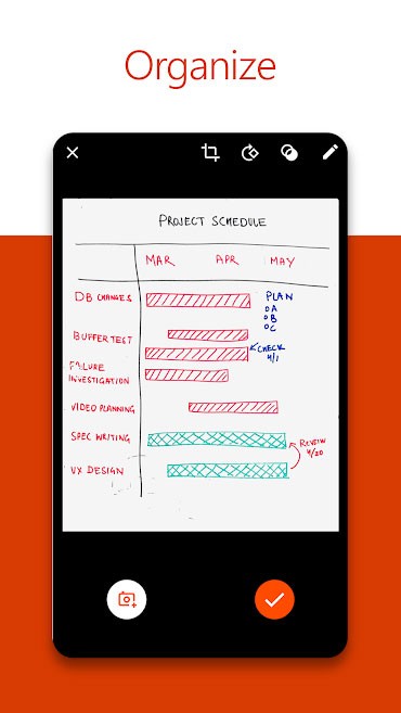 Tổ chức dữ liệu thông minh với Office Lens app