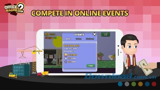 Office Madness 2: Corporation cho iOS liên tục tổ chức các sự kiện online hàng tuần