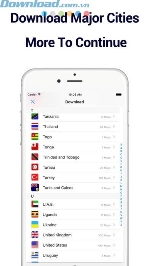 Tải bản đồ các thành phố lớn