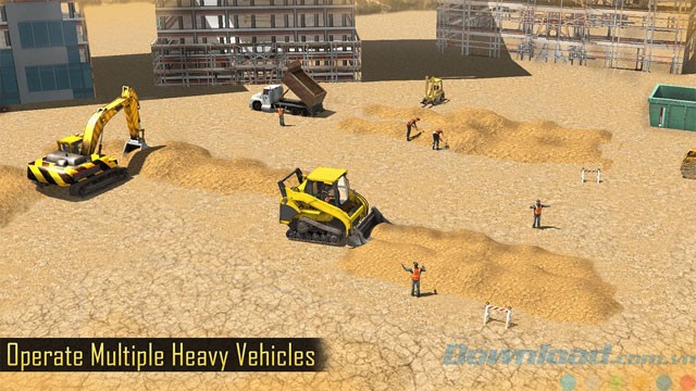Dọn cát trong OffRoad Construction Simulator 3D - Heavy Builders