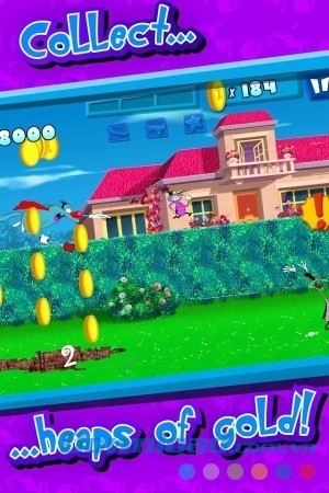 Sưu tập tiền vàng trong Oggy cho Android