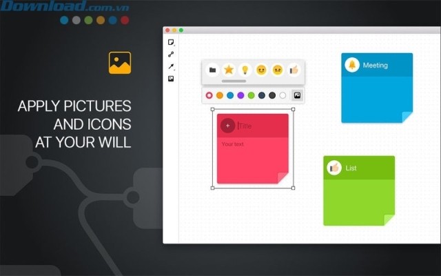 Thêm các icon vào sơ đồ
