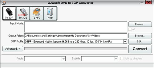 OJOsoft DVD to 3GP Converter