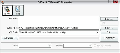 OJOsoft DVD to AVI Converter