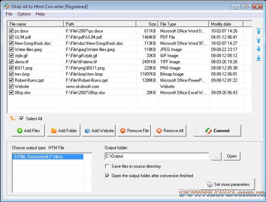 Okdo All to Html Converter
