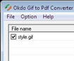 Okdo GIF to PDF Converter - Chuyển đổi GIF sang PDF