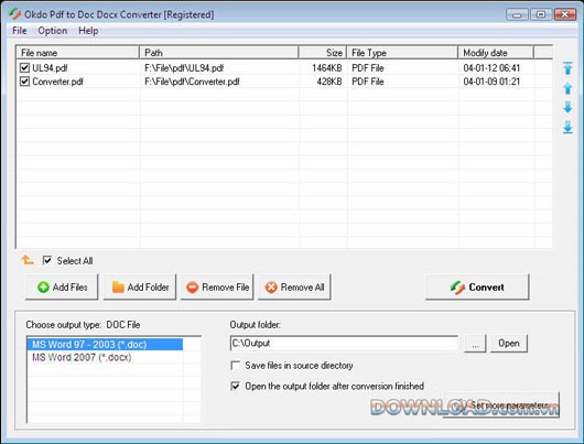 Okdo Pdf to Doc Docx Converter