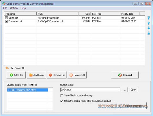 Okdo Pdf to Website Converter