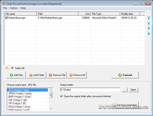 Okdo PowerPoint to Image Converter