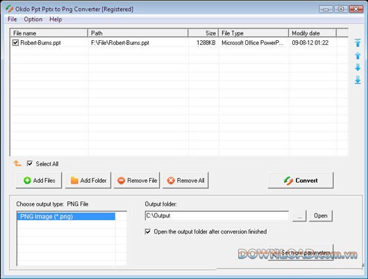 Okdo Ppt Pptx to Png Converter