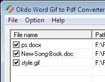 Okdo Word Gif to Pdf Converter - Chuyển đổi Word, Gif sang Pdf