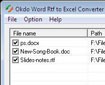 Okdo Word Rtf to Excel Converter - Chuyển đổi Word Rtf sang Excel