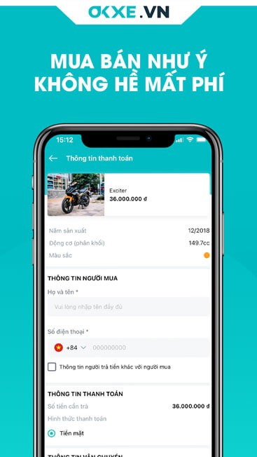 Mua bán xe không mất phí trung gian