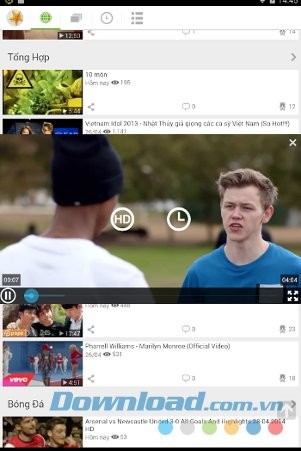 Ola Player ứng dụng xem YouTube tiện ích