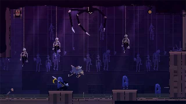 Sử dụng lao móc để vượt qua các màn chơi chiến đấu kịch tính