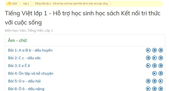 Website học trực tuyến