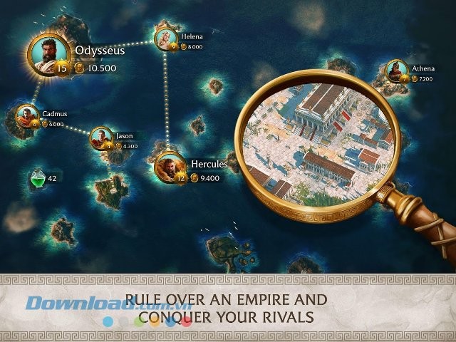 Olympus Rising sở hữu bản đồ game rộng lớn