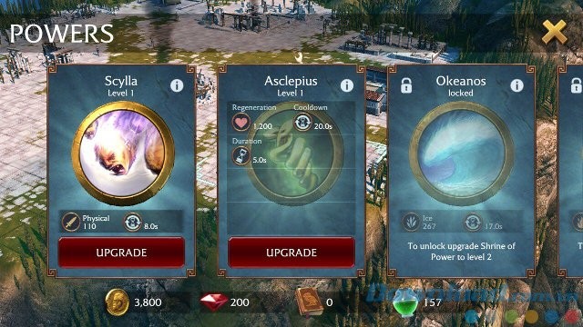 Nâng cấp chiến binh, công trình...