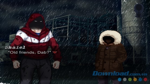 Cuộc trò chuyện giữa các nhân vật bí ẩn trong game tiểu thuyết tương tác Omega Pattern cho máy tính, Mac và Linux