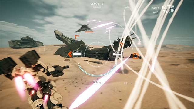 Điều khiển một Mech hình người tên Icarus có thể tùy chỉnh tự do